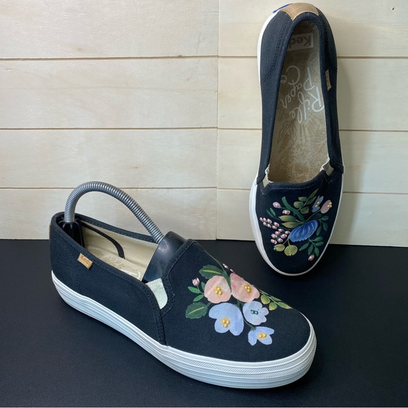 Keds Rifle Paper Co Botanical Triple Decker Women's Size 8.5 Platform Shoes - Picture 11 of 11